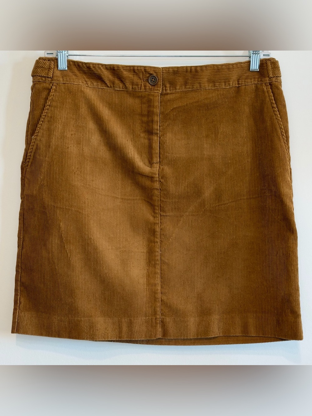 NEW Talbots Women’s Corduroy Mini Skirt in Brown Size 12